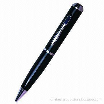 Spy Camera Pen with 200mAh Li-ion Rechargeable, True HD 720P Video Pen, Supports 2/4/8GB Memory